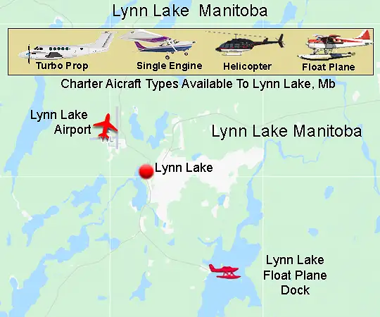 Lynn Lake Airport runway and terminal area